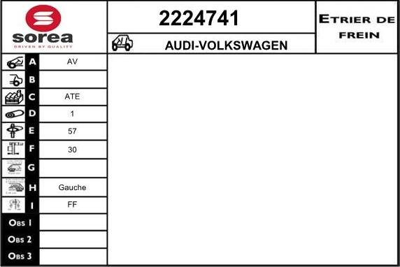 EAI 2224741 - Тормозной суппорт autosila-amz.com