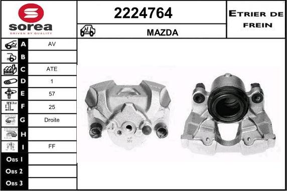 EAI 2224764 - Тормозной суппорт autosila-amz.com