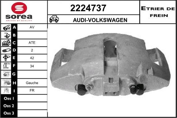 EAI 2224737 - Тормозной суппорт autosila-amz.com