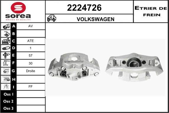 EAI 2224726 - Тормозной суппорт autosila-amz.com