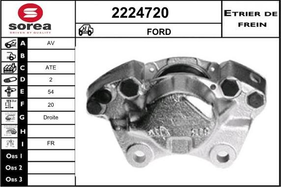 EAI 2224720 - Тормозной суппорт autosila-amz.com