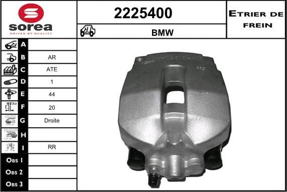 EAI 2225400 - Тормозной суппорт autosila-amz.com