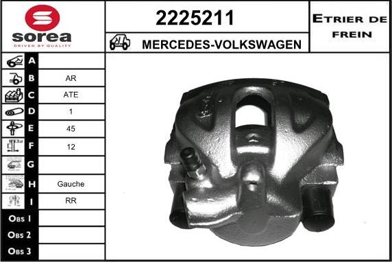 EAI 2225211 - Тормозной суппорт autosila-amz.com