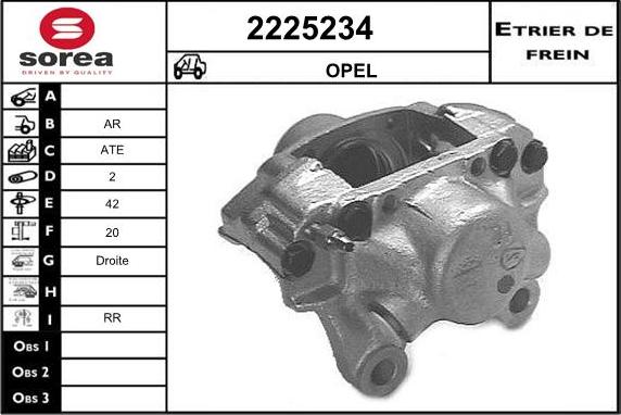 EAI 2225234 - Тормозной суппорт autosila-amz.com