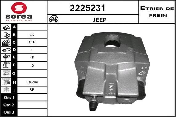 EAI 2225231 - Тормозной суппорт autosila-amz.com