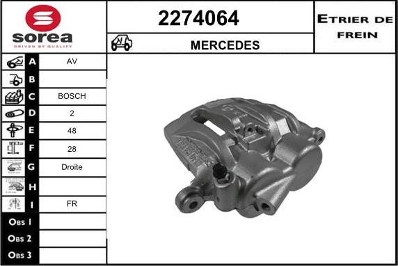 EAI 2274064 - Тормозной суппорт autosila-amz.com