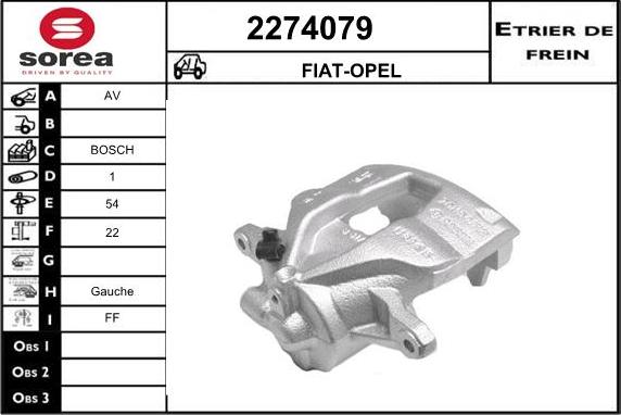 EAI 2274079 - Тормозной суппорт autosila-amz.com