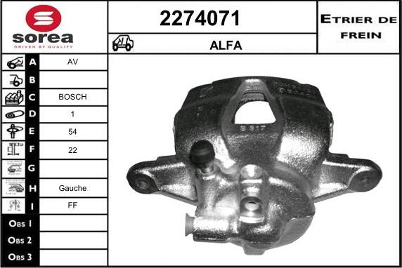 EAI 2274071 - Тормозной суппорт autosila-amz.com