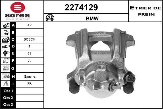 EAI 2274129 - Тормозной суппорт autosila-amz.com