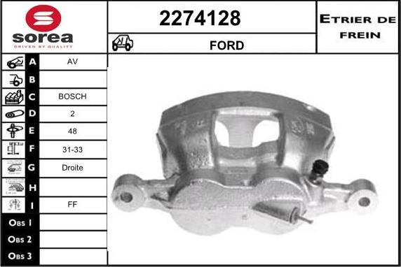 EAI 2274128 - Тормозной суппорт autosila-amz.com