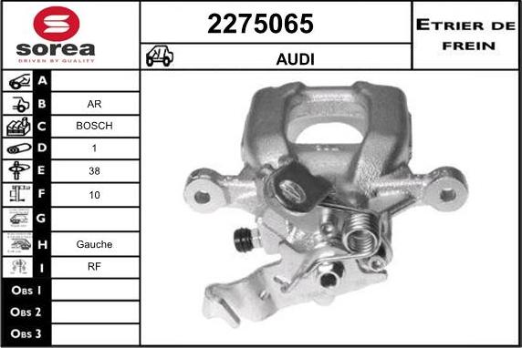 EAI 2275065 - Тормозной суппорт autosila-amz.com