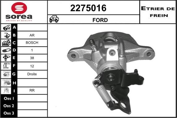 EAI 2275016 - Тормозной суппорт autosila-amz.com