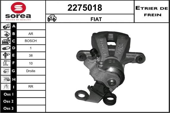 EAI 2275018 - Тормозной суппорт autosila-amz.com