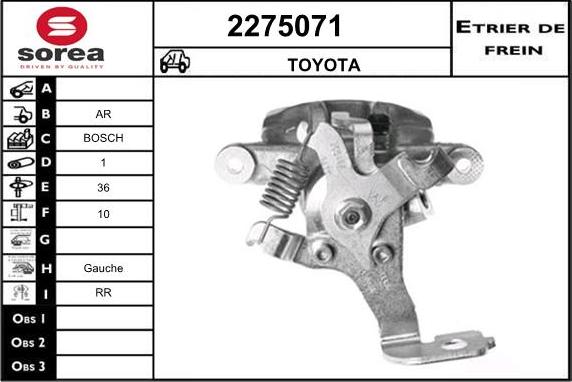 EAI 2275071 - Тормозной суппорт autosila-amz.com