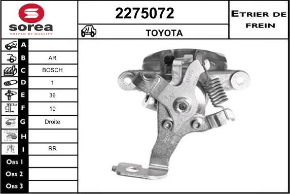 EAI 2275072 - Тормозной суппорт autosila-amz.com