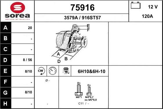 EAI 75916 - Генератор autosila-amz.com