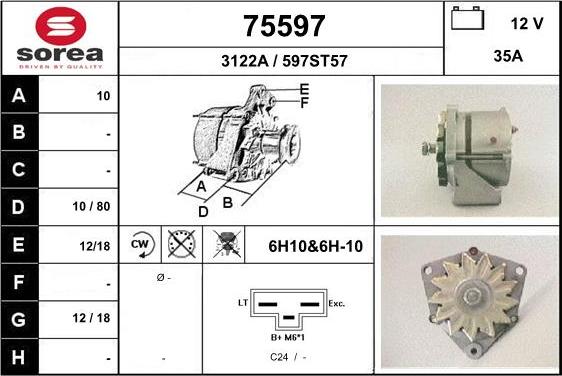 EAI 75597 - Генератор autosila-amz.com