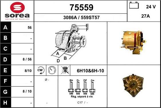 EAI 75559 - Генератор autosila-amz.com