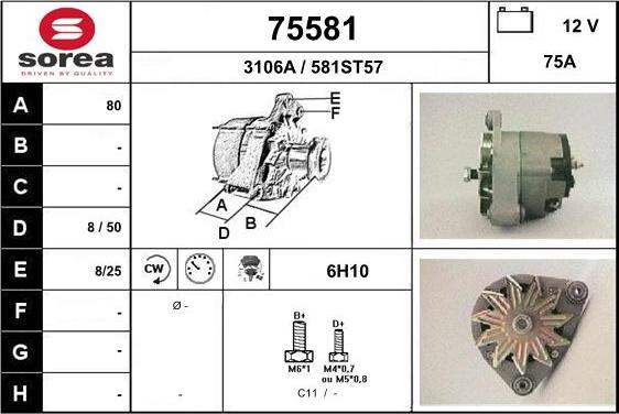 EAI 75581 - Генератор autosila-amz.com