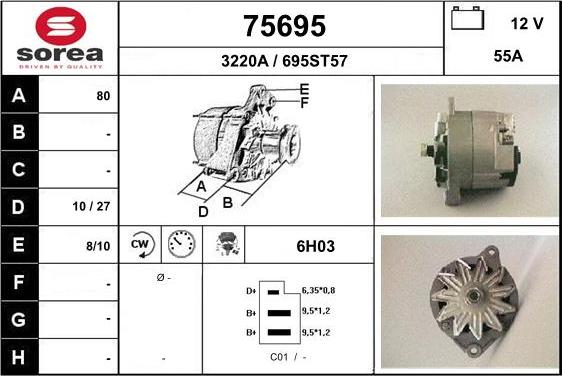 EAI 75695 - Генератор autosila-amz.com