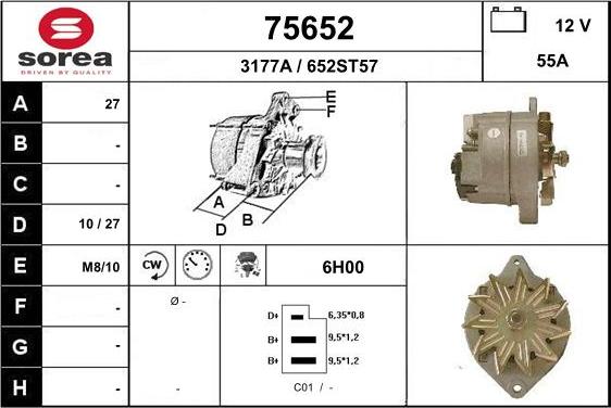 EAI 75652 - Генератор autosila-amz.com