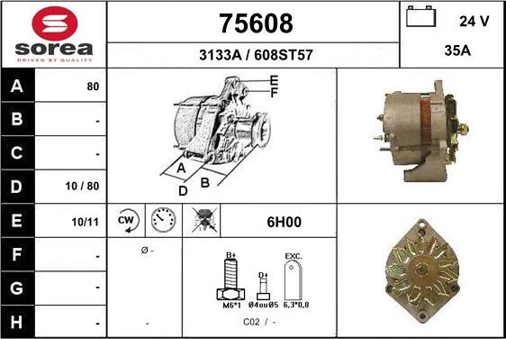 EAI 75608 - Генератор autosila-amz.com