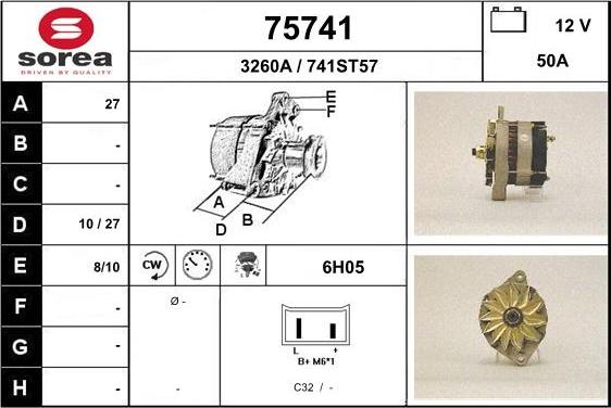 EAI 75741 - Генератор autosila-amz.com