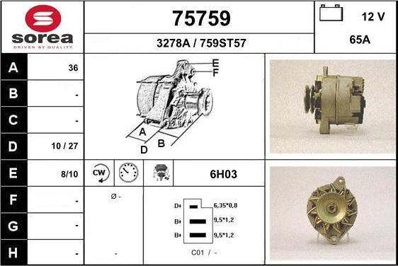 EAI 75759 - Генератор autosila-amz.com