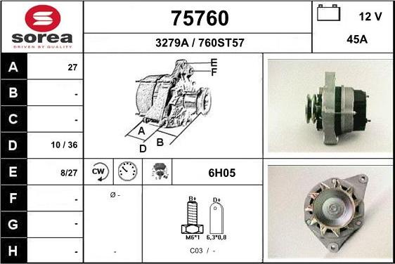 EAI 75760 - Генератор autosila-amz.com