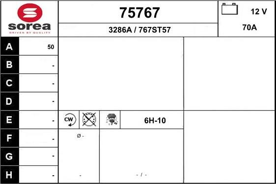 EAI 75767 - Генератор autosila-amz.com