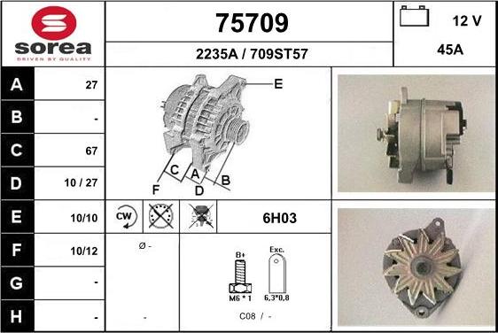 EAI 75709 - Генератор autosila-amz.com