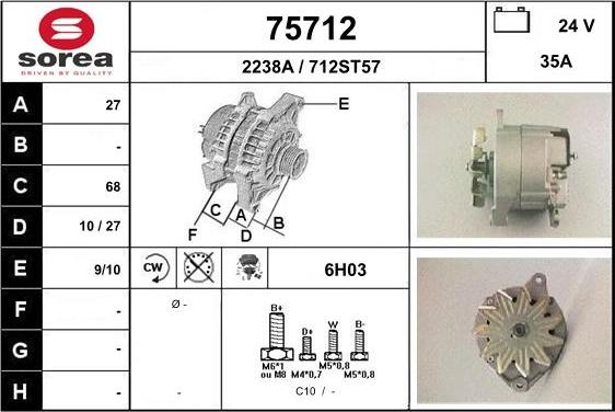 EAI 75712 - Генератор autosila-amz.com