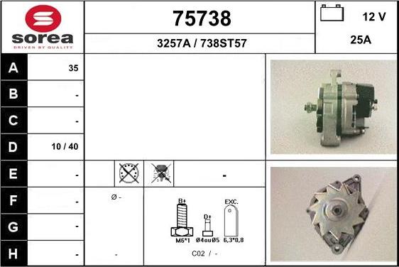 EAI 75738 - Генератор autosila-amz.com