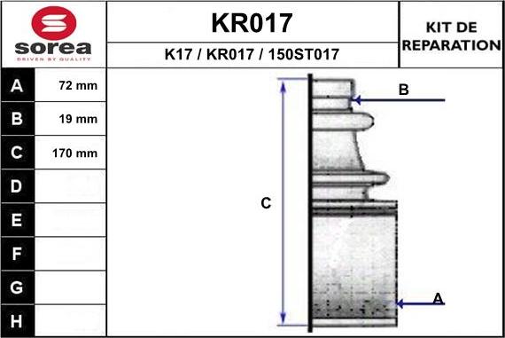 EAI KR017 - Пыльник, приводной вал autosila-amz.com