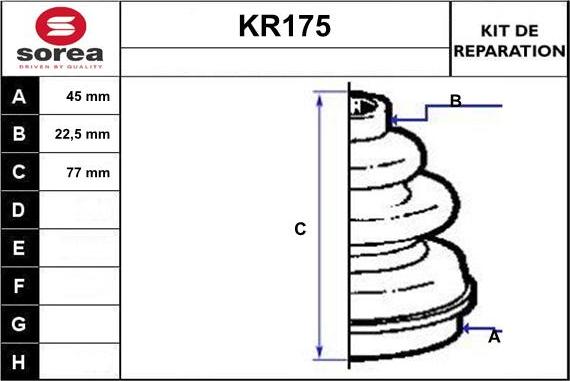 EAI KR175 - Пыльник, приводной вал autosila-amz.com