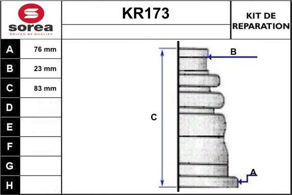 EAI KR173 - Пыльник, приводной вал autosila-amz.com