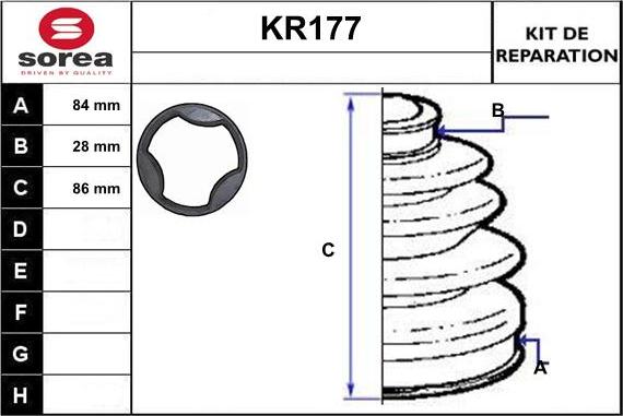 EAI KR177 - Пыльник, приводной вал autosila-amz.com