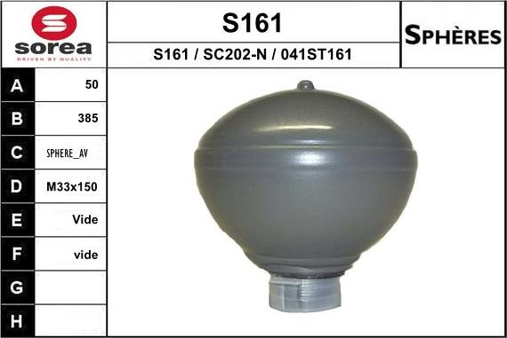 EAI S161 - Гидроаккумулятор, подвеска / амортизация autosila-amz.com