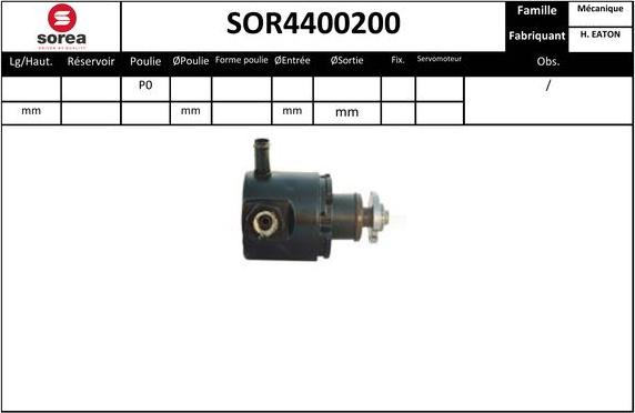 EAI SOR4400200 - Гидравлический насос, рулевое управление, ГУР autosila-amz.com