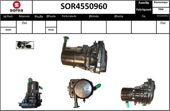 EAI SOR4550960 - Гидравлический насос, рулевое управление, ГУР autosila-amz.com