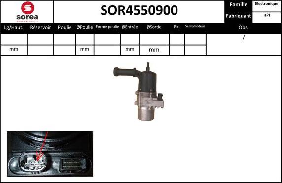 EAI SOR4550900 - Гидравлический насос, рулевое управление, ГУР autosila-amz.com