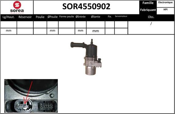 EAI SOR4550902 - Гидравлический насос, рулевое управление, ГУР autosila-amz.com