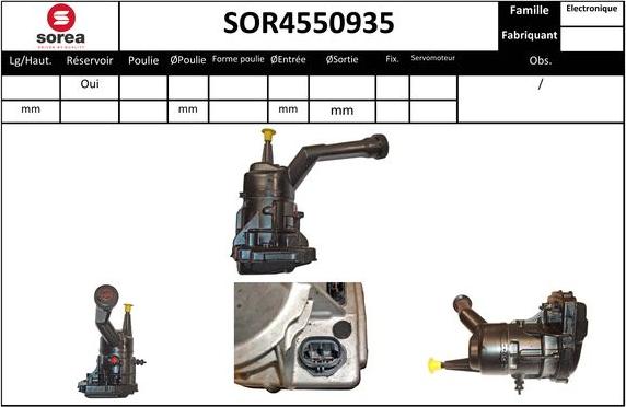 EAI SOR4550935 - Гидравлический насос, рулевое управление, ГУР autosila-amz.com