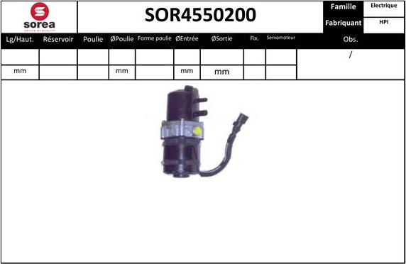 EAI SOR4550200 - Гидравлический насос, рулевое управление, ГУР autosila-amz.com