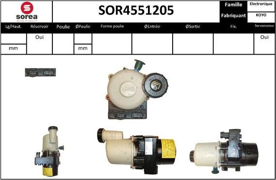 EAI SOR4551205 - Гидравлический насос, рулевое управление, ГУР autosila-amz.com