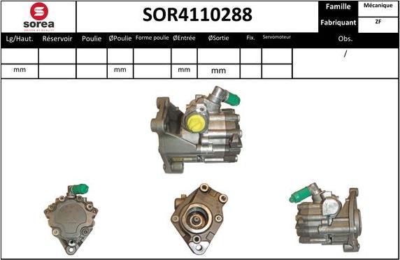 EAI SOR4110288 - Гидравлический насос, рулевое управление, ГУР autosila-amz.com