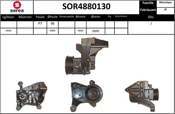 EAI SOR4880130 - Гидравлический насос, рулевое управление, ГУР autosila-amz.com