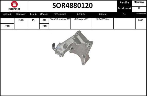 EAI SOR4880120 - Гидравлический насос, рулевое управление, ГУР autosila-amz.com