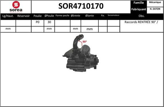 EAI SOR4710170 - Гидравлический насос, рулевое управление, ГУР autosila-amz.com