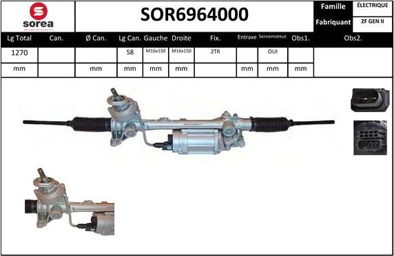 EAI SOR6964000 - Рулевой механизм, рейка autosila-amz.com